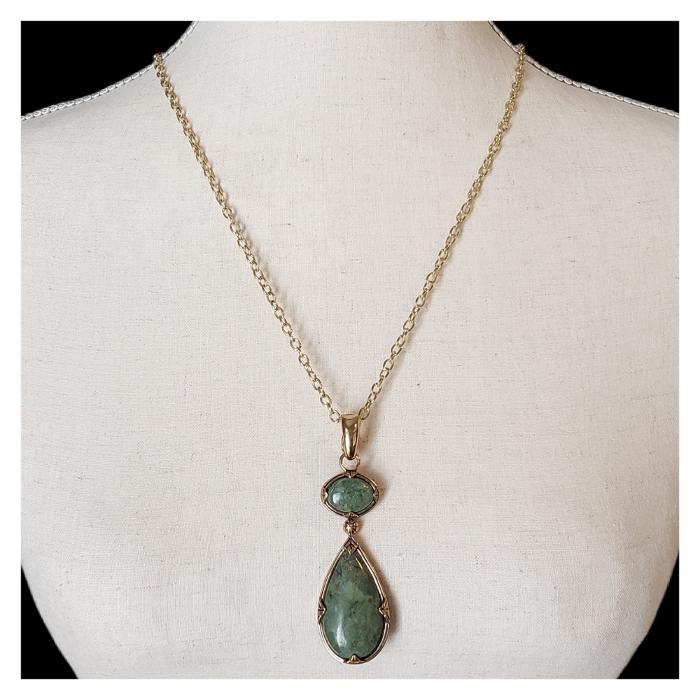 Barse 4 In 1 Jade and Lapis Necklace Set